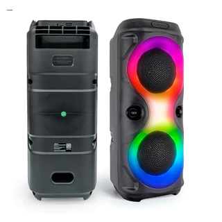 Caixa de som Bluetooth Com Led RGB Portátil USB FM TWS