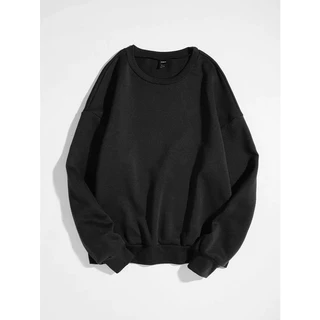 Moletom Gola Redonda Unissex Blusa de Frio Casaco Liso Masculino Feminino Sem Estampa