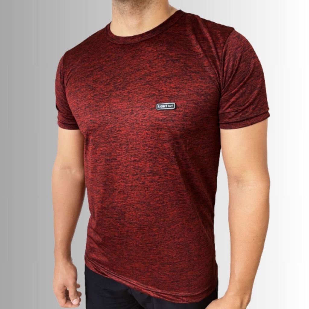 Camiseta Dry Fit Masculina Vermelha - Proteção UV 35+