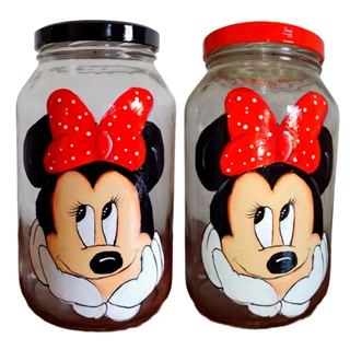 Pote de Vidro Grande 3L Mickey e Minnie | Escolha variação