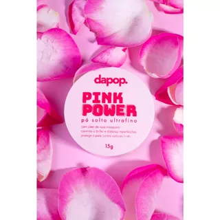 Pó Solto Facial Ultrafino Pink Power Dapop - 15g