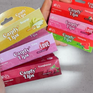 Hidratante Labial Semelhante ao Carmed Candy Lips Gloss ISIS Makeup Beijinho/Love Melancia Tutti-Frutti Morango Banana Framboesa