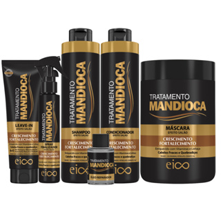 Eico Tratamento Mandioca Fortalecimento e Crescimento Hidratação Nutrição Proteção Térmica Filtro Solar