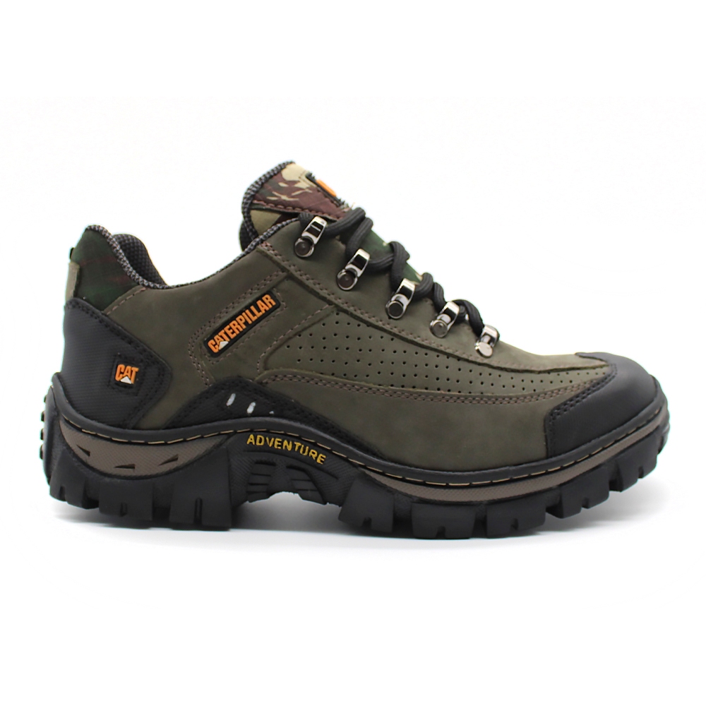 Bota Tênis Adventure Caterpillar Cano Baixo Camuflado Shopee Brasil