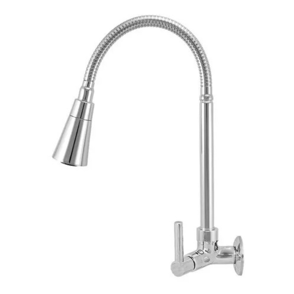 Torneira Flexível Gourmet Para Cozinha Instalação de Parede