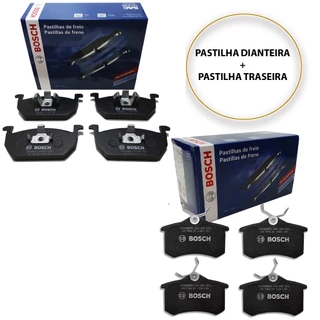 Kit de Pastilha de Freio Dianteira e Traseira Bosch Nivus 1.0 TSI 2020 2021 2022 2023 2024