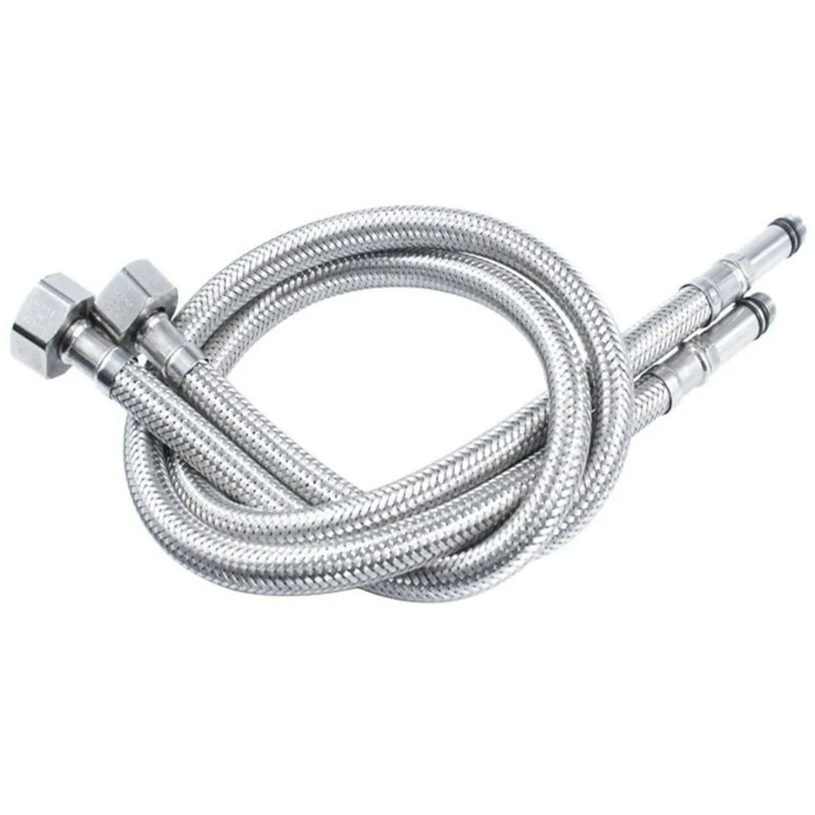 Engate Flexível Misturador Mangueira Aço Monocomando 60cm par AC12