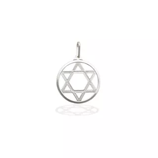 Pingente Prata 925 Estrela de Davi Detalhada 30mm em Oferta na Shopee
