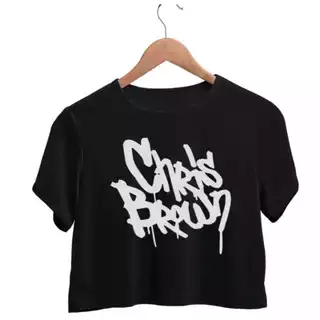 Cropped Camiseta Camisa T-shirt Chris Brown Rapper Cantor Fã