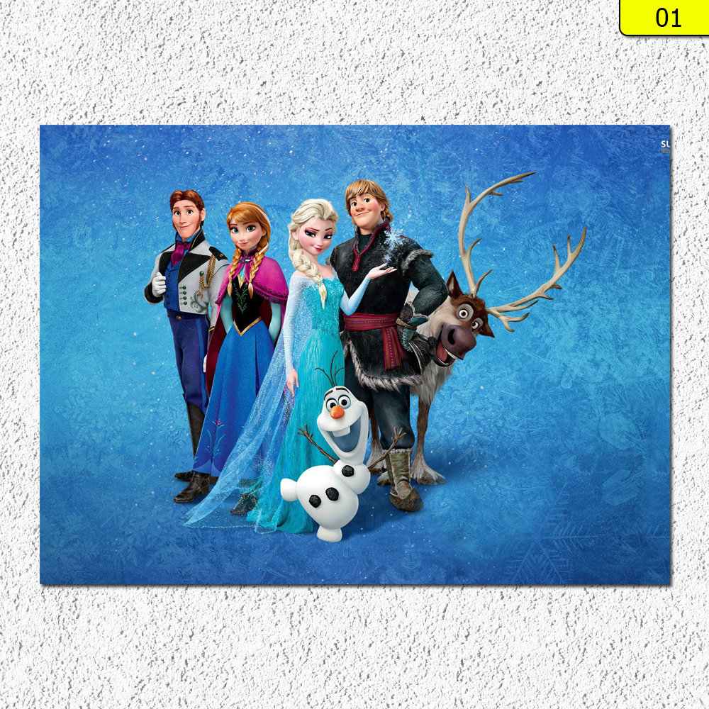 Placa Decorativa Quadro Frozen - Tamanho 20x28cm Vem Com Fita