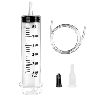 Seringa Grande 300ml Aspiração Líquidos Tintas Fluidos Óleos