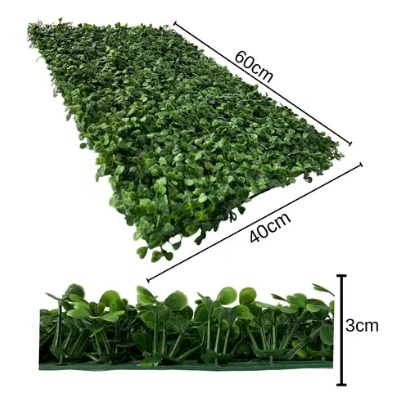 Kit 10 a 40 unidades Placas 40x60 Buchinho Jardim Vertical Grama Sintética Muro Inglês - B-21