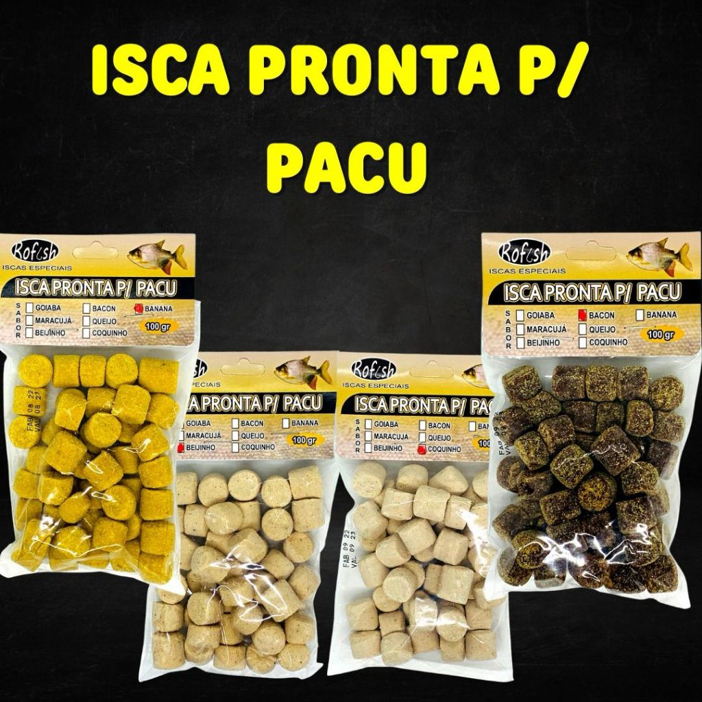 ISCA PRONTA PARA pacu 100GR Lançamento Jujuba ROFISH | Shopee Brasil