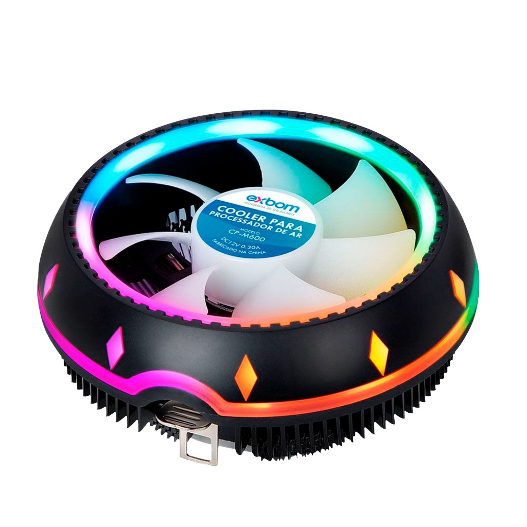 Cooler para processador RGB air cooler CP-M600 EXBOM
