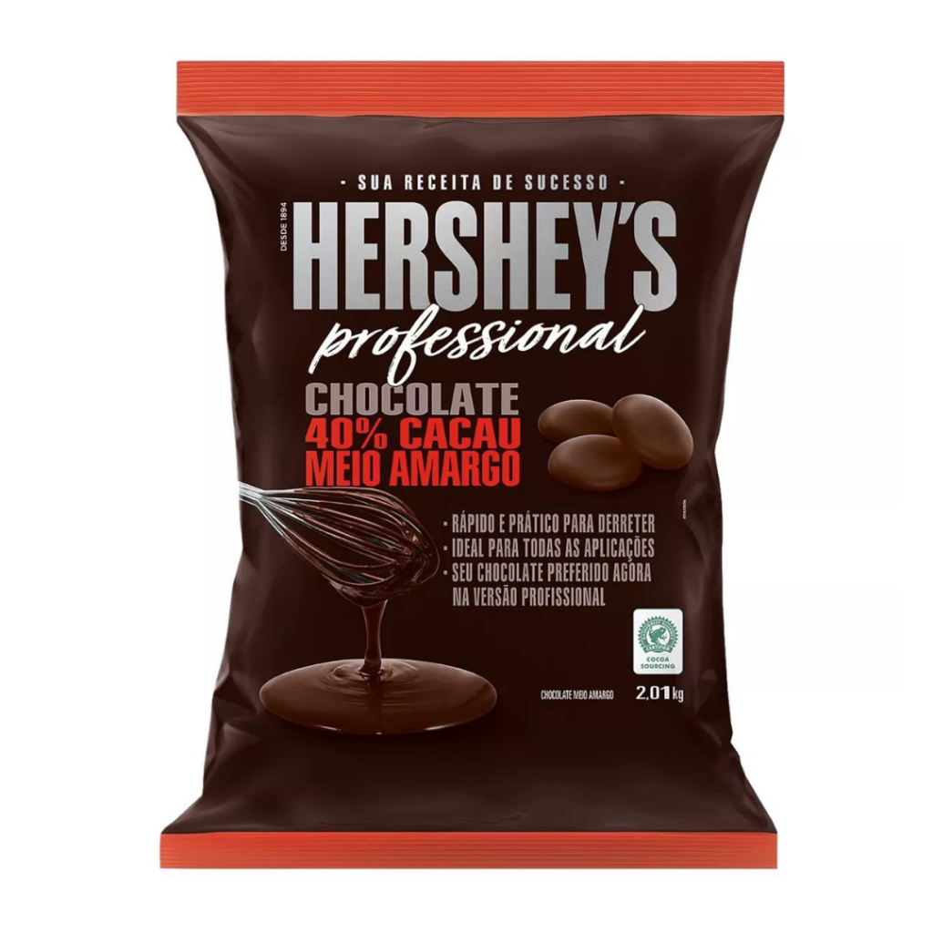 Cobertura Hershey's Chocolate Meio Amargo 40% 2,01kg | Shopee Brasil
