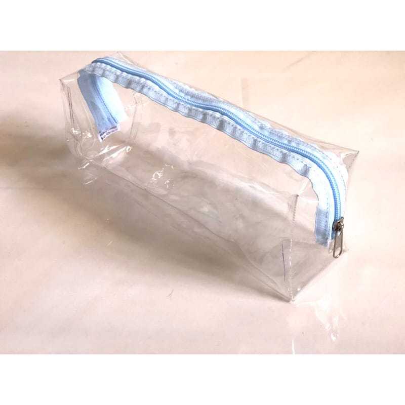 Estuche Transparente Escolar, 2 Piezas Bolsas De Cosméticos Estuche Escolar Transparente De Pvc Transparente Estuche Silicona, Adecuado Para La Escuela, Maquillaje, Viajes(Blanco Y Negro