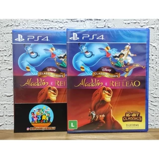 Disney Classic Games Aladdin E Rei Leão Ps 4 Lacrado Mídia Física - Envio Rápido