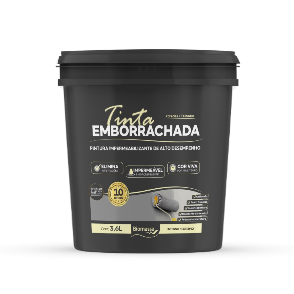 Tinta Emborrachada Impermeável (3,6L) - Biomassa