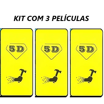 Kit 03 Peliculas Gel para Linha Sams Galaxy A72 A73 A03 CORE A20 A30 A50 A20S A12 A10 A6 A7 J4 A02 J7 Prime J5 J7 J5 Pro J7 Duo A20s A7 J4 M10