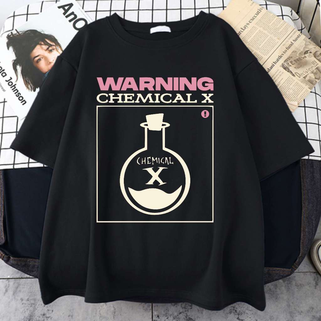 Camiseta Meninas Superpoderosas Warning Chemical Aesthetic Unissex