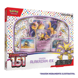 Box Pokémon Alakazam Ex - coleção 151