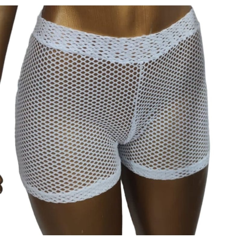 Short saída de praia Tecido Arrastão