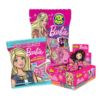 KIT BARBIE PIRULITO BALA CHICLETE DOCES PARA FESTA TEMATICA