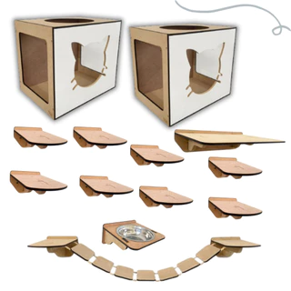 Kit Playground para Gatos Branco