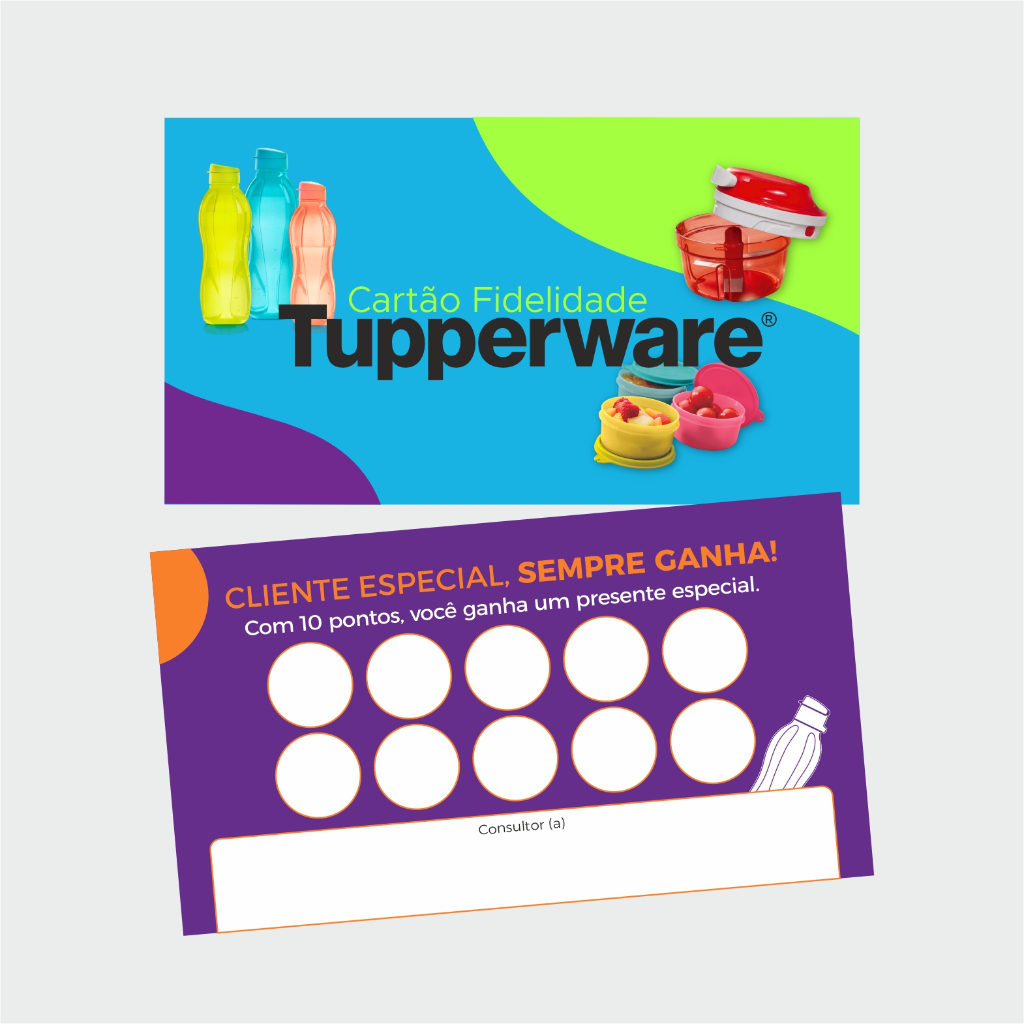 Cartão Fidelidade Tupperware (pacote com 100 unidades) | Shopee Brasil