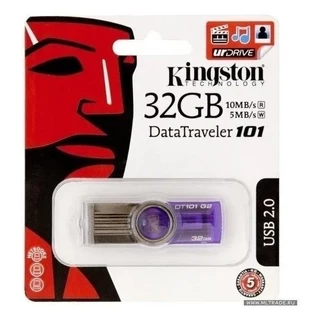 Pendrive Kingston DataTraveler 101 G2 32GB 2.0 Púrpura Roxo
