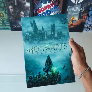 Hogwarts Legacy Placa decorativa mdf quadro decoração parede presente Jogos / Games / Setup Gamer