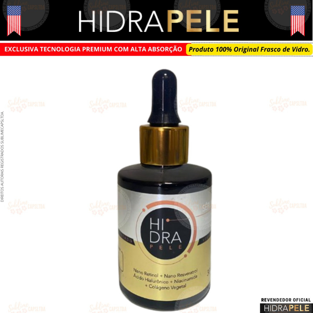 HIDRA PELE Sérum Original Com Tecnologia Americana Peg-8 Complex (1un ...