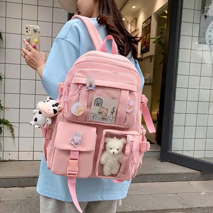 Mochila Feminina Escolar Universitária De Viagem Moda Casual Unissex 2108 868 DONG