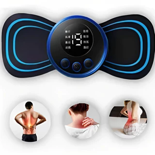 Massageador de pulso elétrico EMS recarregável. Relaxe a coluna cervical, a coluna lombar e o corpo em Oferta na Shopee