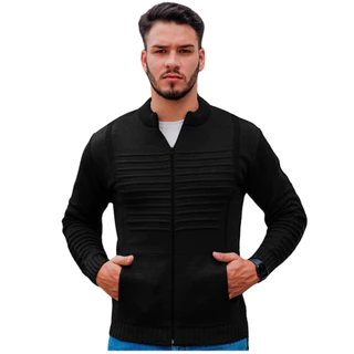 Blusa Jaqueta Masculina De Frio Malha Grossa Tricot Masculino Promoção