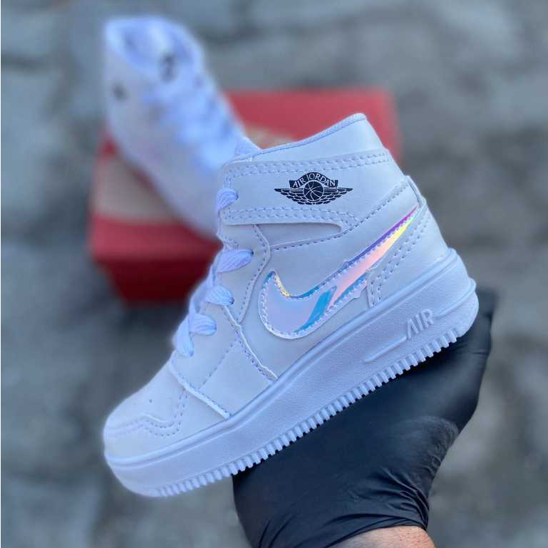 Botinha Air Jordan Nike Infantil Cano Alto Modelo Premium | Shopee Brasil