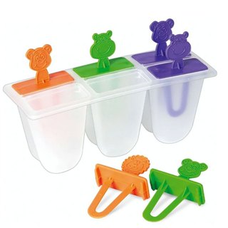 Forma Picolé Sorvete 6 Palitos Infantil Modelo Bichinho