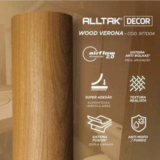 1,00 x 1,22 M Vinil Adesivo Lavável Verona Para Envelopamento Decorativo Pia, Chão, Bancada, Box Cozinha