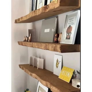 Kit 3 prateleiras 40x24 borda irregular
