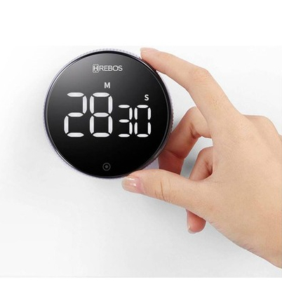 Timer de cozinha Timer Temporizador Cronômetro Magnético Rotatório Digital