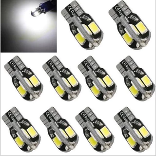 Kit 2 e 10 Lâmpada pingo T10 5730 8smd 12v Canbus Canceller Branco