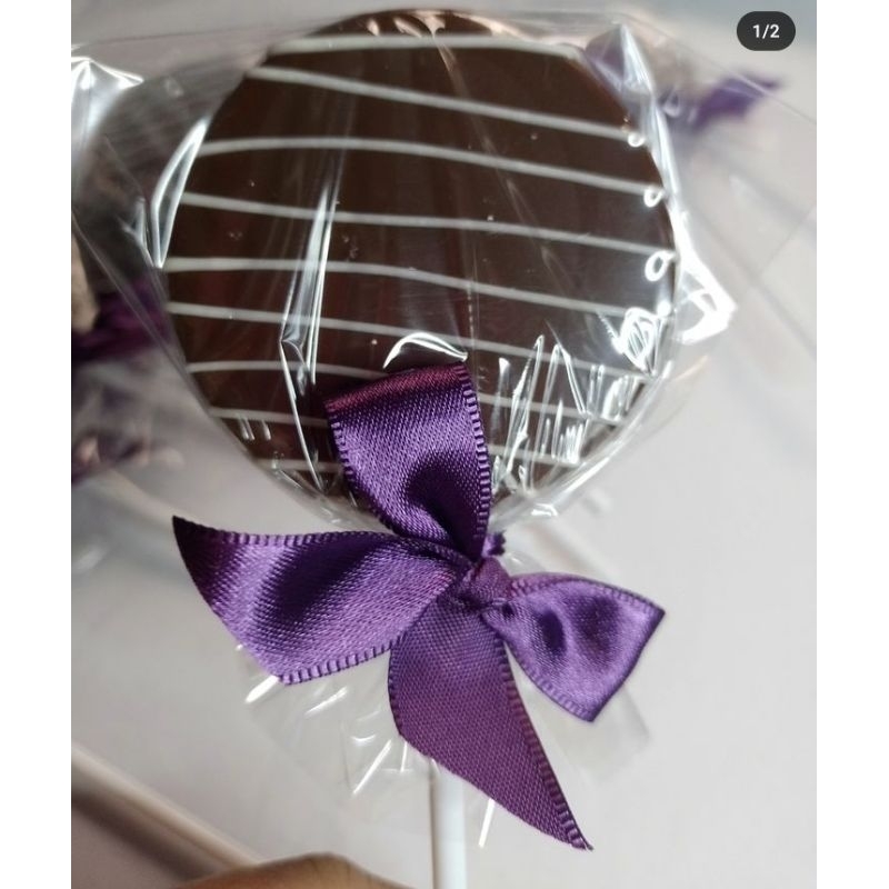 pirulito de chocolate kit 12 unidades, perfeito pra dar lembrancinhas e ...