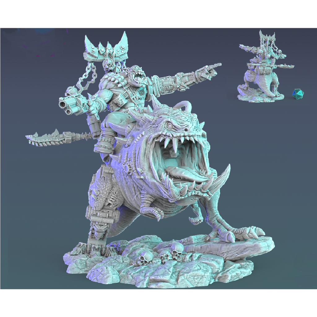 Miniatura de warhammer Ork beastboss rider | Shopee Brasil