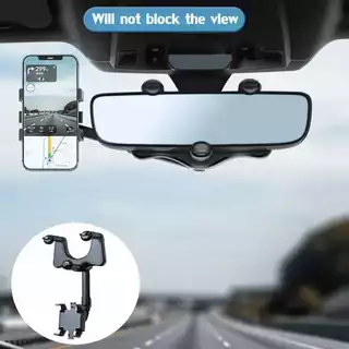 Suporte Para Celular Carro Universal 360 Espelho Retrovisor - Envio Agora!