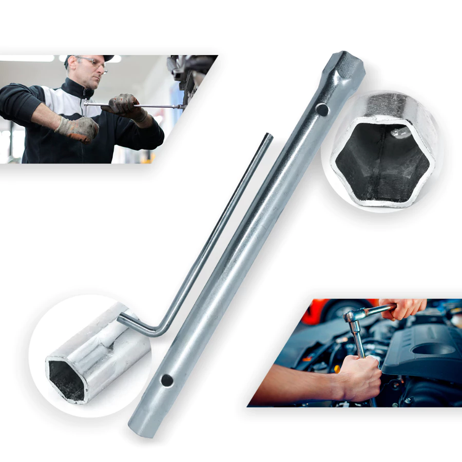 Chave de Vela Longa Universal 30cm (300mm) 16mm ou 21mm em Aço Reforçado - foto 3