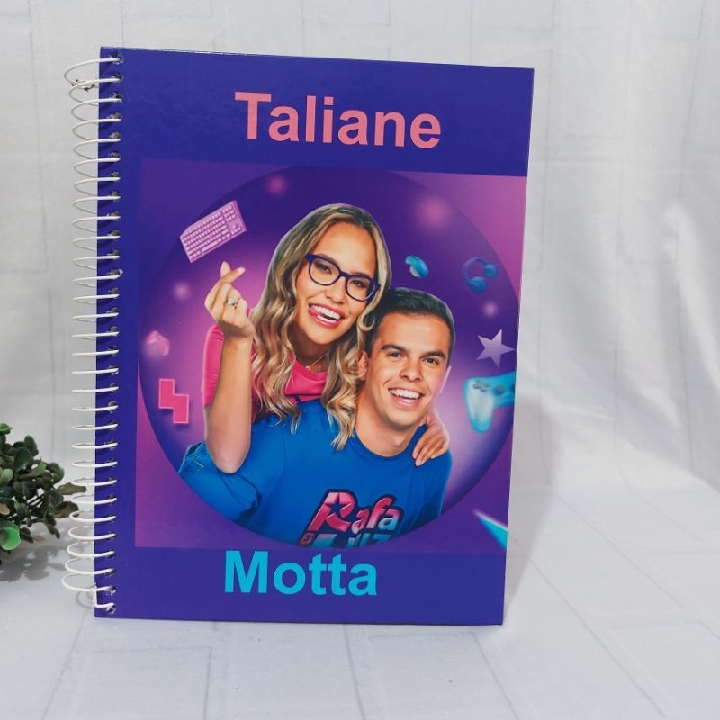 Caderno 20 Matérias Personalizado Rafa e Luiz | Shopee Brasil