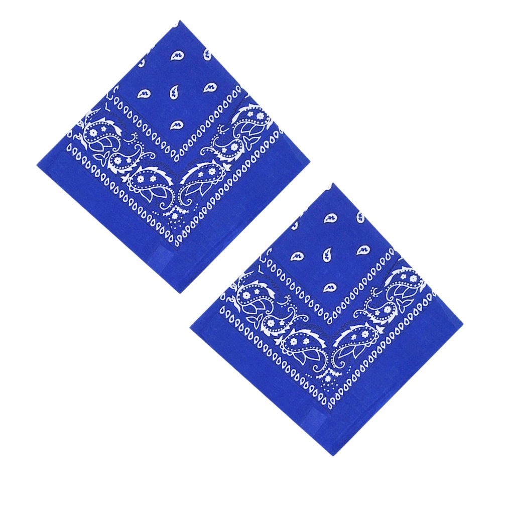 Óculos De Sol Masculino Gangster - Estampa Bandana Preta/Azul Topzera!