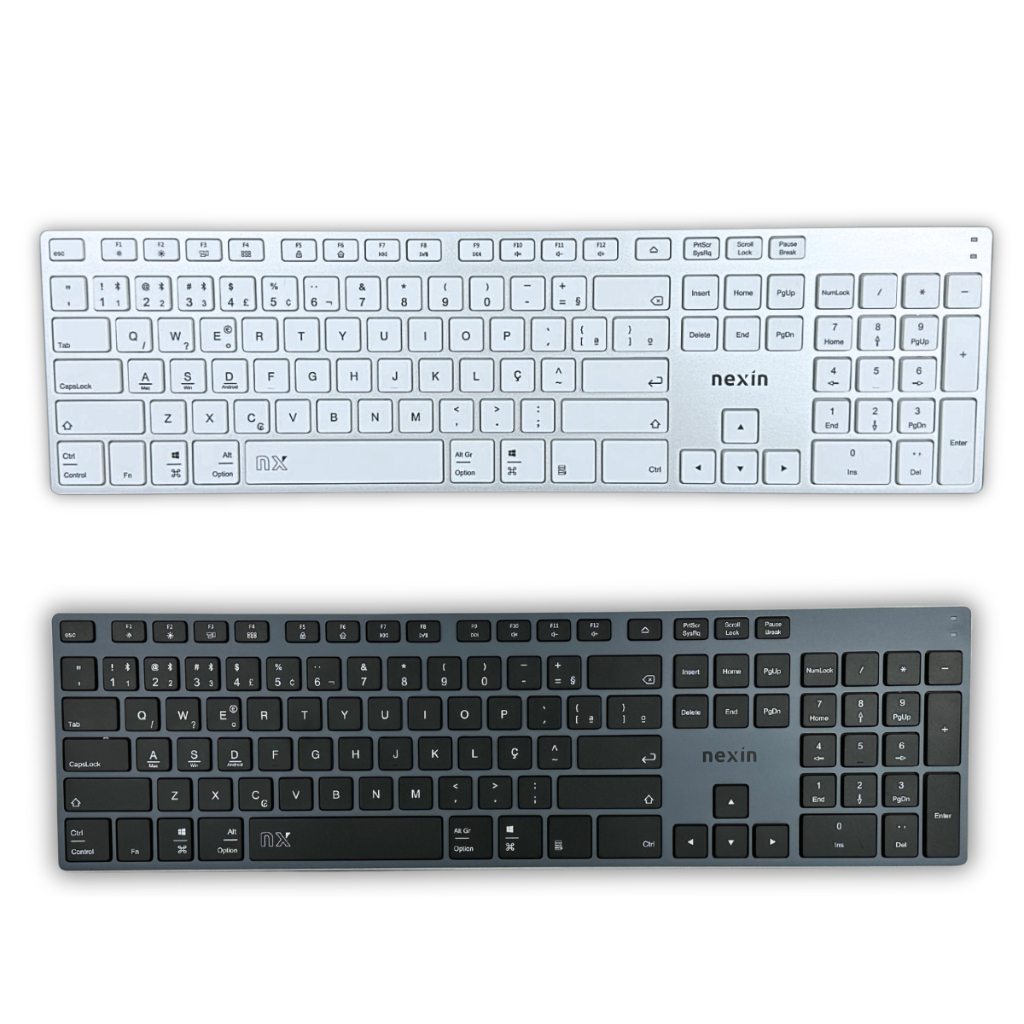 Teclado Numérico Sem Fio Slim Recarregável Nexin Kb-2001 Premium