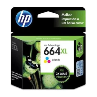 Cartucho 664XL Color Colorido Original (f6v30ab) - 2136 2676 3776 3636