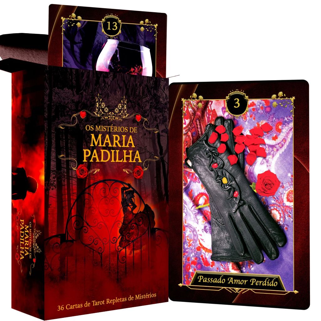 Tarot Mistérios Maria Padilha Baralho 36 Cartas Plastificado com Manual ...